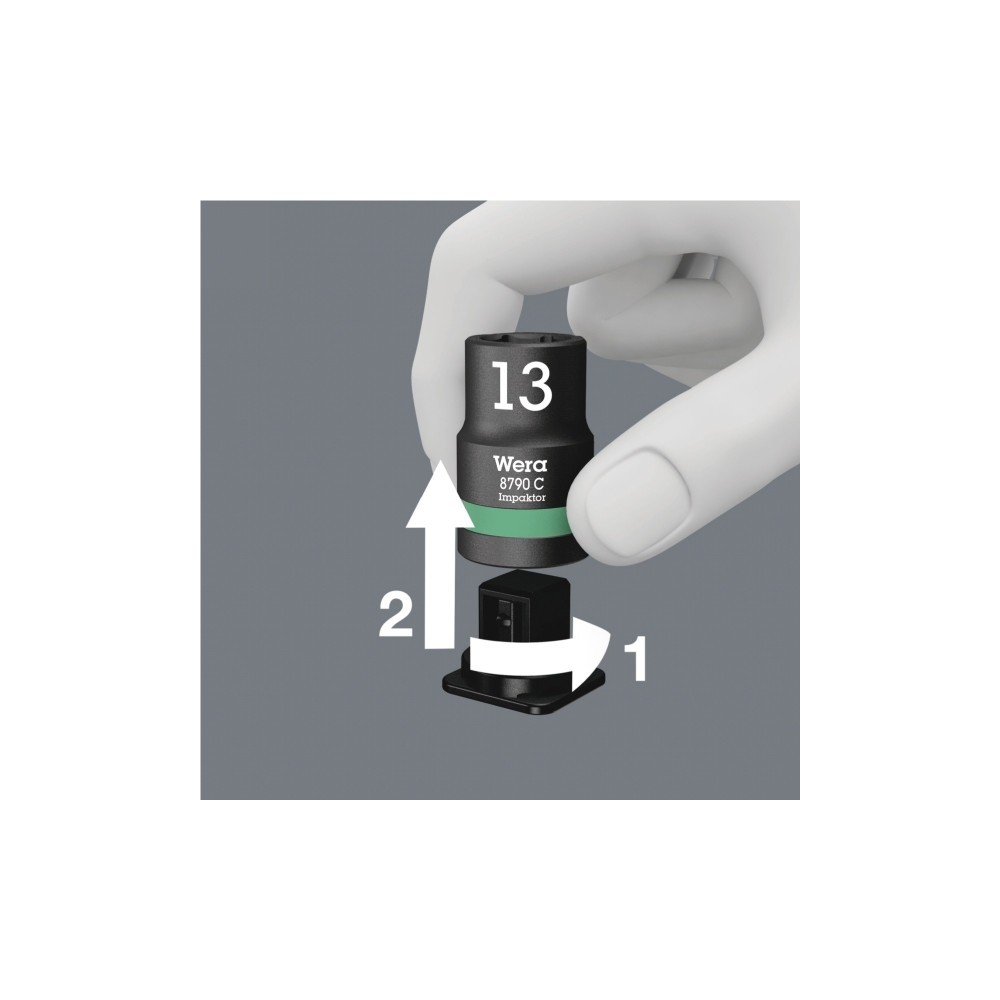 Produktbild för Wera 05004580001, Hylssats, 1/2", Metrisk, 9 huvuden, 13,14,...