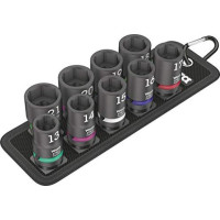 Produktbild för Wera 05004580001, Hylssats, 1/2", Metrisk, 9 huvuden, 13,14,...