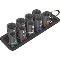 Produktbild för Wera 05004580001, Hylssats, 1/2", Metrisk, 9 huvuden, 13,14,...