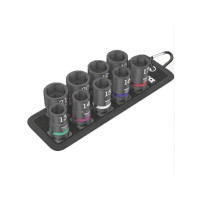 Produktbild för Wera 05004580001, Hylssats, 1/2", Metrisk, 9 huvuden, 13,14,...