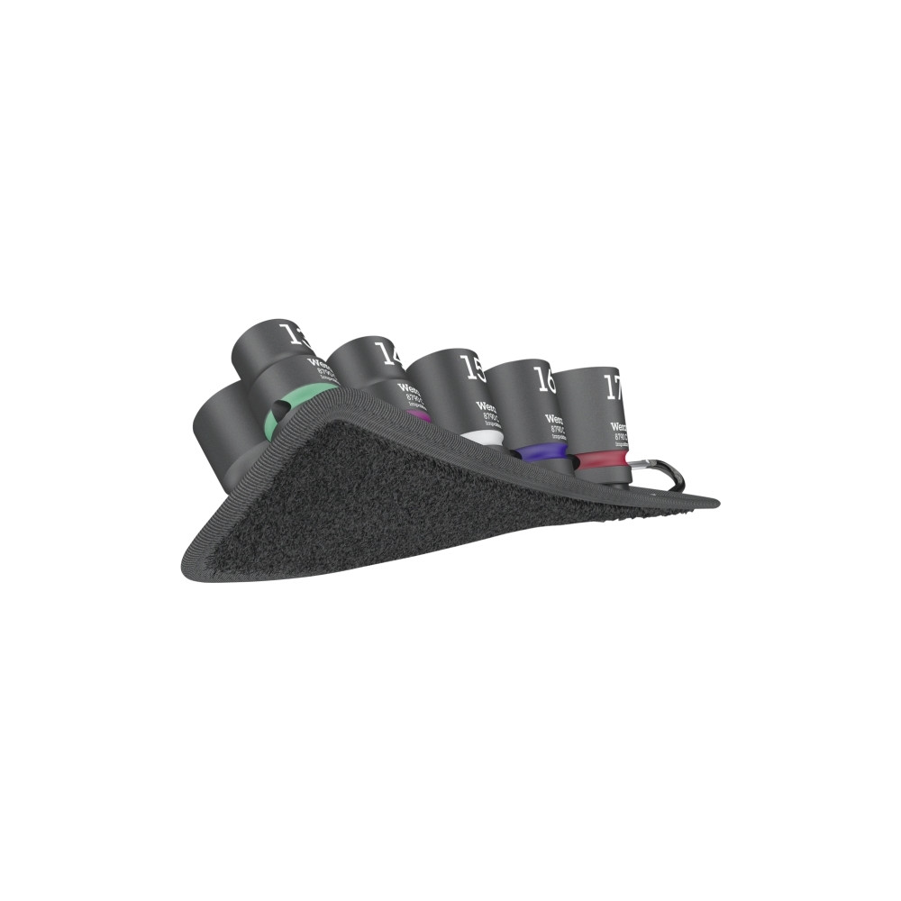 Produktbild för Wera 05004580001, Hylssats, 1/2", Metrisk, 9 huvuden, 13,14,...