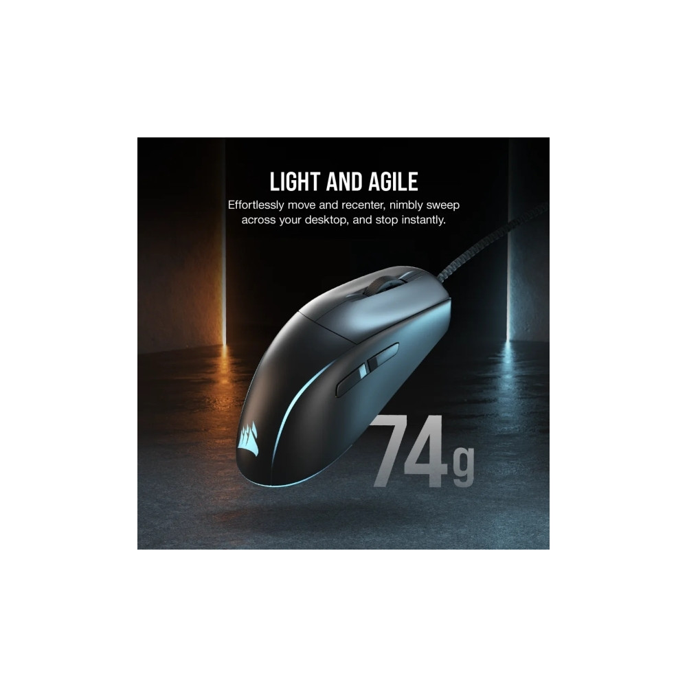 Produktbild för CORSAIR M75 - mus - låg vikt, RGB - USB