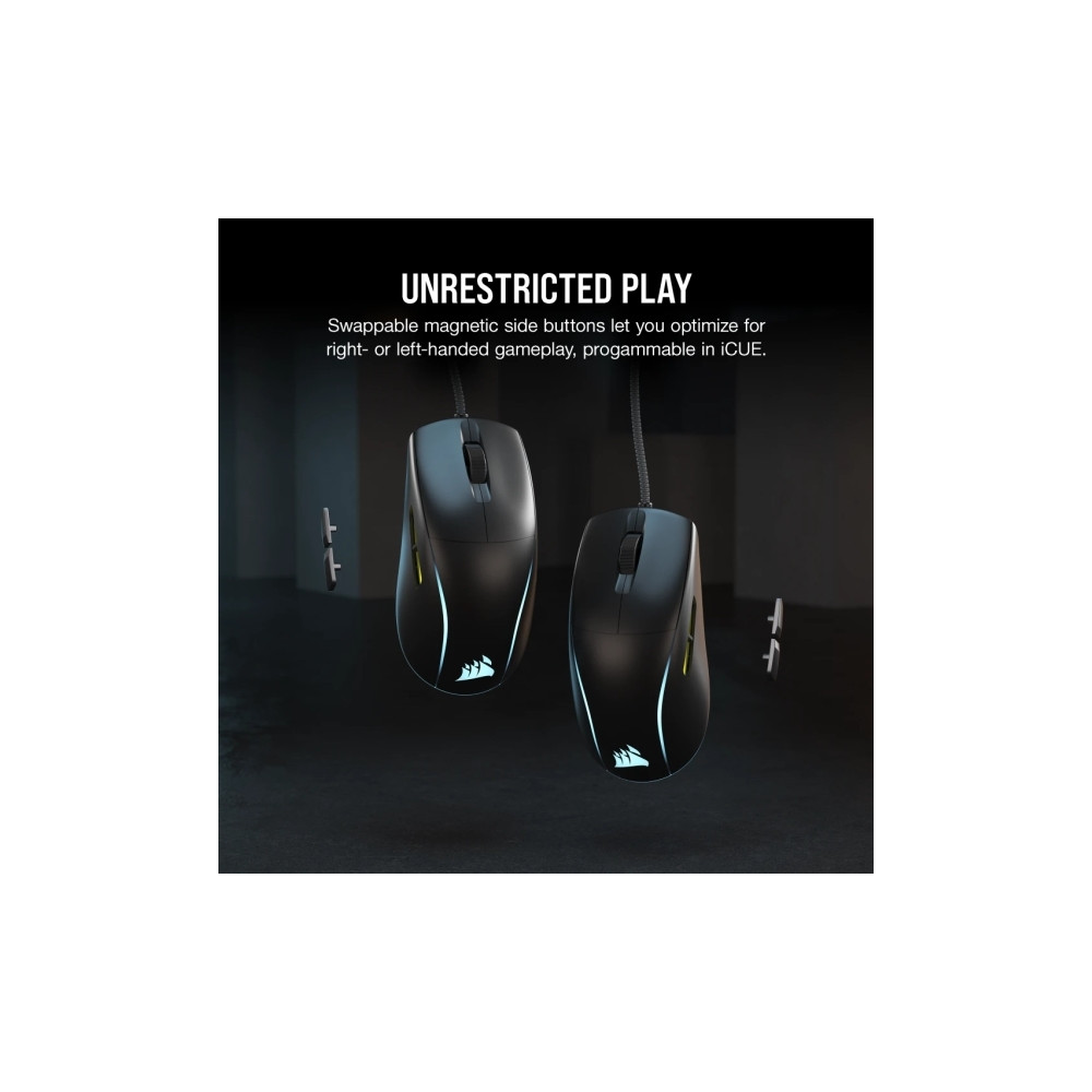 Produktbild för CORSAIR M75 - mus - låg vikt, RGB - USB