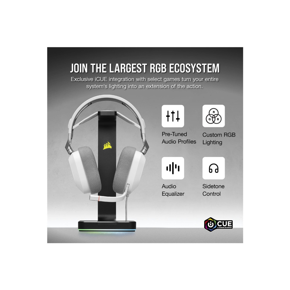 Produktbild för CORSAIR Gaming HS80 RGB - headset - USB