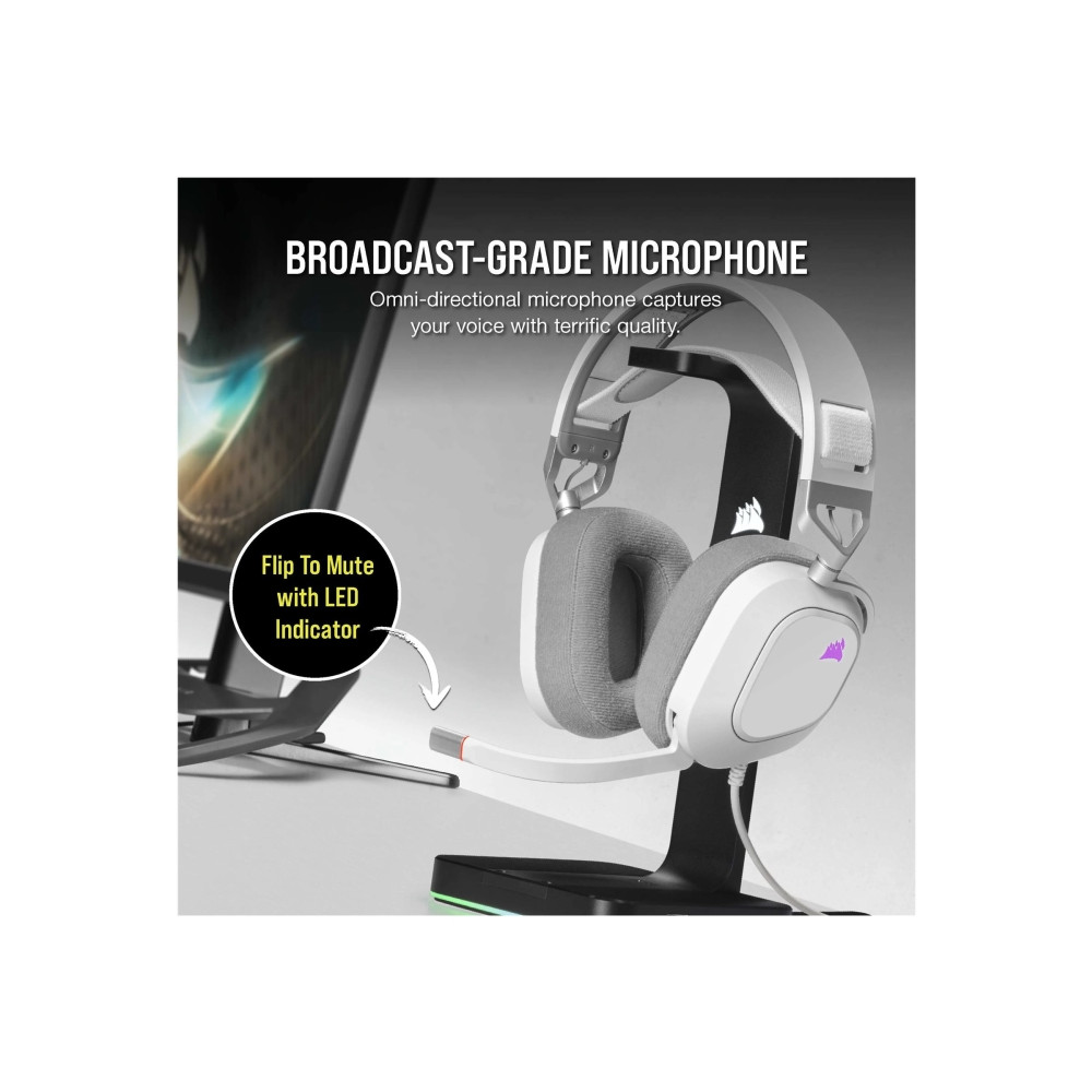 Produktbild för CORSAIR Gaming HS80 RGB - headset - USB
