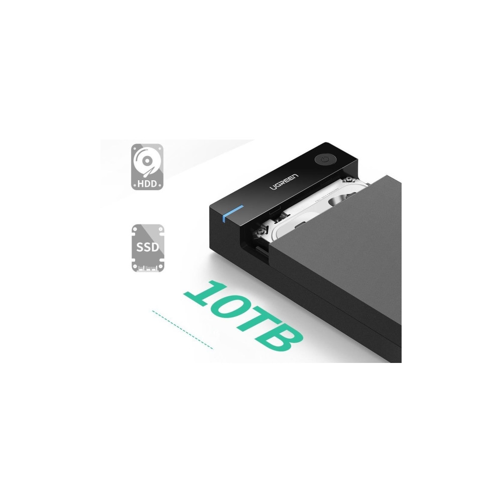 Produktbild för Ugreen 50422, HDD- / SSD kabinett, 2.5/3.5", SATA, Serial AT...