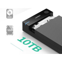 Produktbild för Ugreen 50422, HDD- / SSD kabinett, 2.5/3.5", SATA, Serial AT...