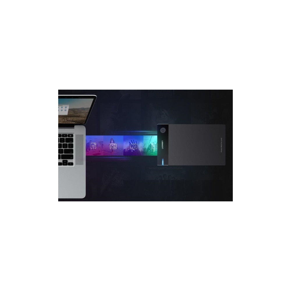 Produktbild för Ugreen 50422, HDD- / SSD kabinett, 2.5/3.5", SATA, Serial AT...