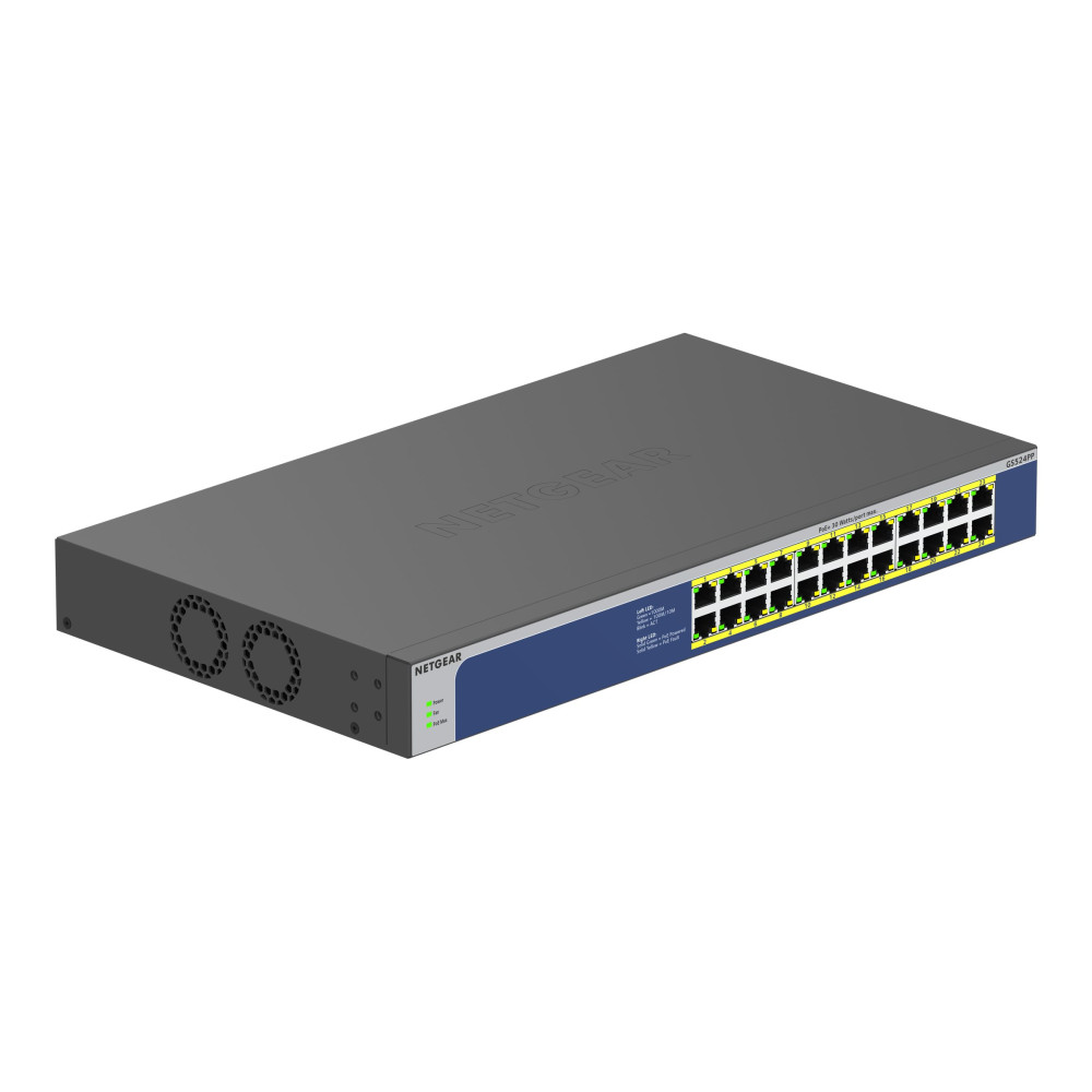 Produktbild för NETGEAR GS524PP - switch - 24 portar - ohanterad - rackmonterbar