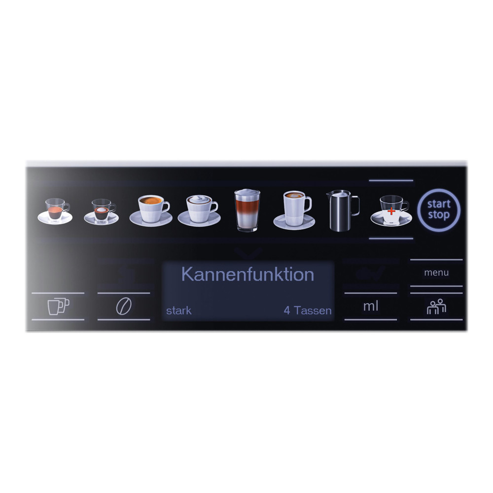 Produktbild för Siemens EQ.6 plus extraKlasse TE657F09DE - automatisk kaffekokare med mjölkskummare - 19 bar - mörk inox