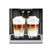 Produktbild för Siemens EQ.6 plus extraKlasse TE657F09DE - automatisk kaffekokare med mjölkskummare - 19 bar - mörk inox
