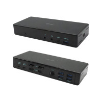 Produktbild för i-Tec USB-C Quattro Display Docking Station with Power Delivery - dockningsstation - USB-C / Thunderbolt 3 - 2 x HDMI, 2 x DP - 1GbE