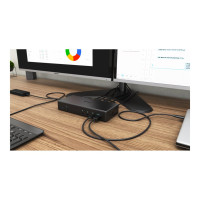 Produktbild för i-Tec USB-C Quattro Display Docking Station with Power Delivery - dockningsstation - USB-C / Thunderbolt 3 - 2 x HDMI, 2 x DP - 1GbE