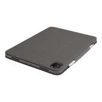 Produktbild för Logitech Folio Touch - tangentbord och foliefodral - med pekdyna - QWERTZ - tysk - oxford-grå Inmatningsenhet