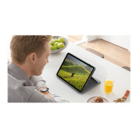 Produktbild för Logitech Folio Touch - tangentbord och foliefodral - med pekdyna - QWERTZ - tysk - oxford-grå Inmatningsenhet