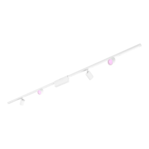 Philips Philips Hue White and Color Ambiance Perifo - spotlightkit med skena - LED x 4 - totalt: 21.2 W - vit nyans och stämningsfärg - 2000-6500 K - cylinder - vit