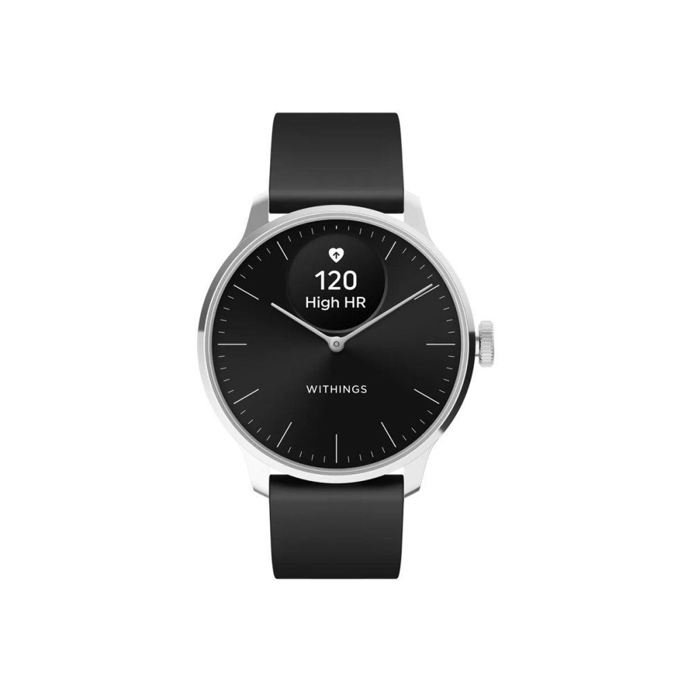 Produktbild för Withings ScanWatch Light - rostfritt stål - smart klocka med band - svart