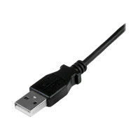 Produktbild för StarTech.com 2m Micro USB Cable Cord - A to Up Angle Micro B - Up Angled Micro USB Cable - 1x USB A (M), 1x USB Micro B (M) - Black (USBAUB2MU) - USB-kabel - mikro-USB typ B till USB - 2 m
