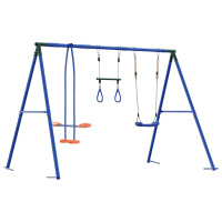 Produktbild för Utegunga set Flerfärgsdesign 263 x 185 x 185 cm Stål och PE
