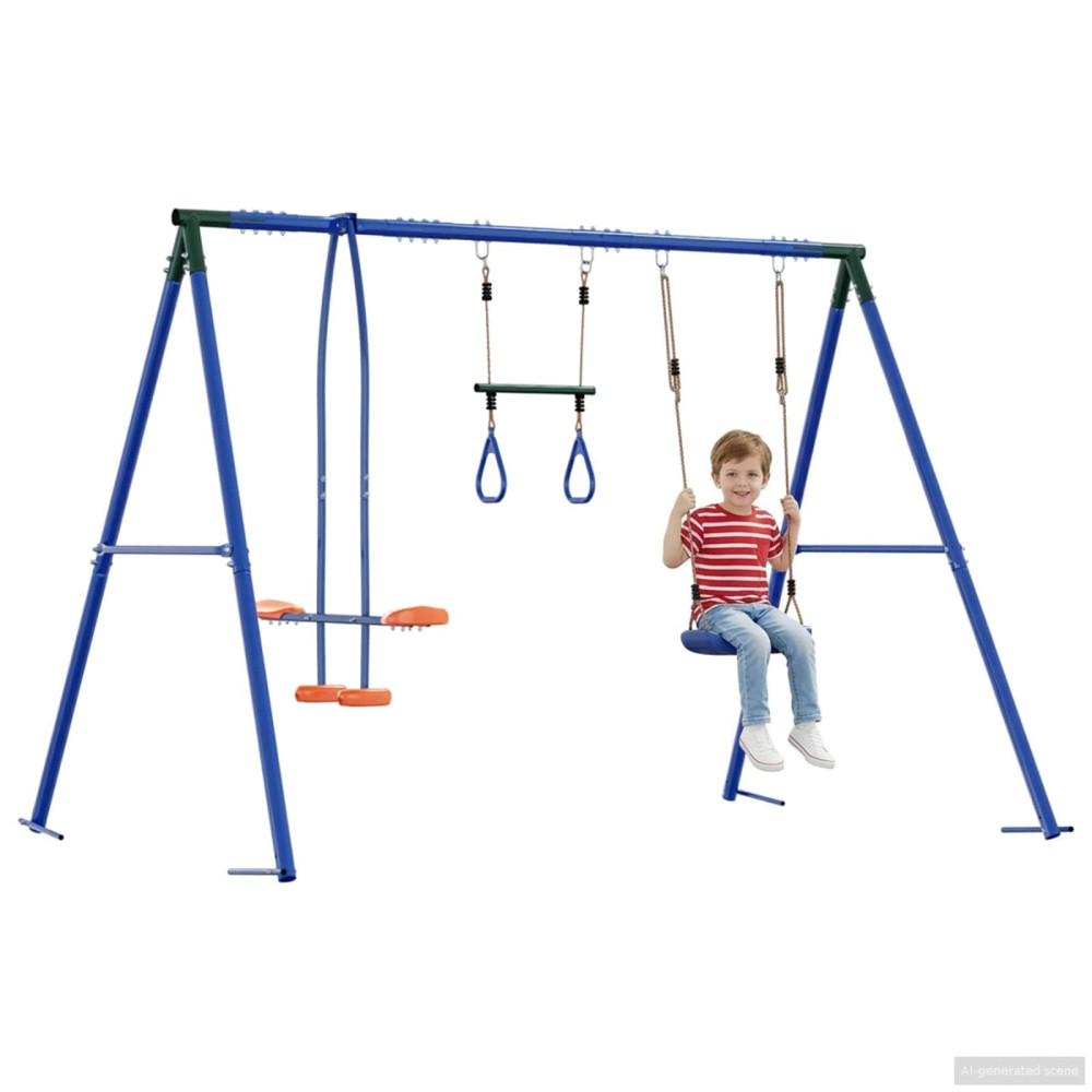 Produktbild för Utegunga set Flerfärgsdesign 263 x 185 x 185 cm Stål och PE