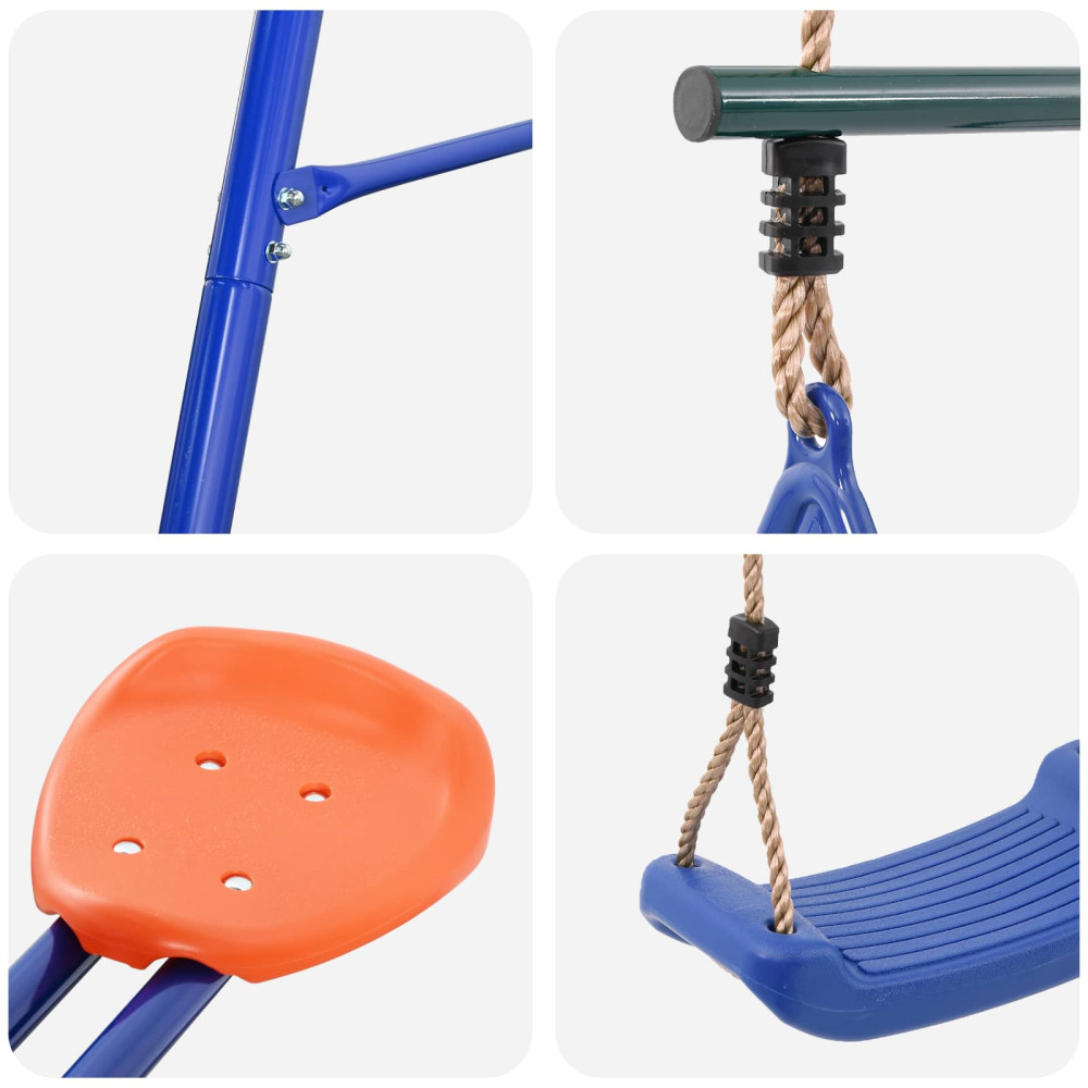 Produktbild för Utegunga set Flerfärgsdesign 263 x 185 x 185 cm Stål och PE