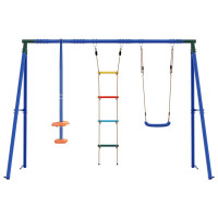 Produktbild för Utegunga set Flerfärgsdesign 263 x 185 x 185 cm Stål och PE