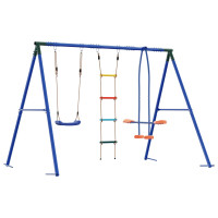 Produktbild för Utegunga set Flerfärgsdesign 263 x 185 x 185 cm Stål och PE