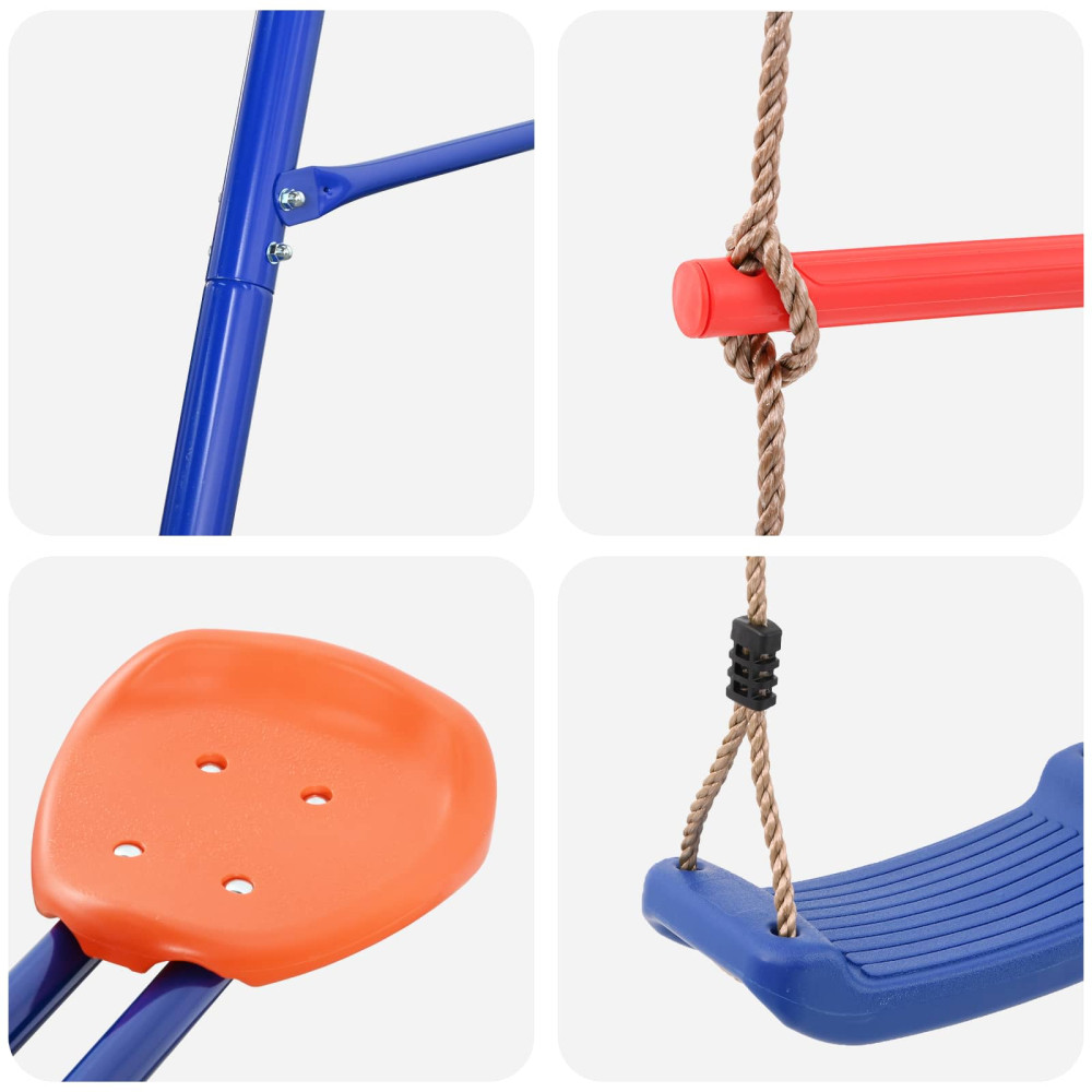 Produktbild för Utegunga set Flerfärgsdesign 263 x 185 x 185 cm Stål och PE