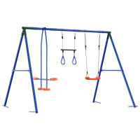 Produktbild för Utegunga set Flerfärgsdesign 263 x 185 x 185 cm Stål och PE