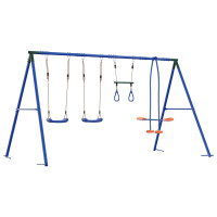 Produktbild för Utegunga set Flerfärgsdesign 330 x 185 x 185 cm Stål och PE