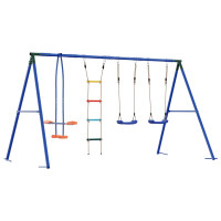 Produktbild för Utegunga set Flerfärgsdesign 330 x 185 x 185 cm Stål och PE