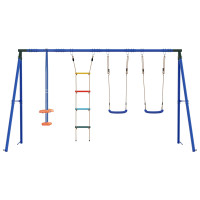 Produktbild för Utegunga set Flerfärgsdesign 330 x 185 x 185 cm Stål och PE