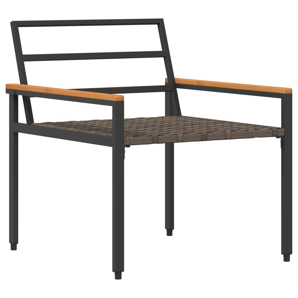 Produktbild för Utemöbelset 4 pcs Gräddvit konstrotting