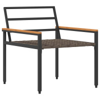 Produktbild för Utemöbelset 4 pcs Gräddvit konstrotting