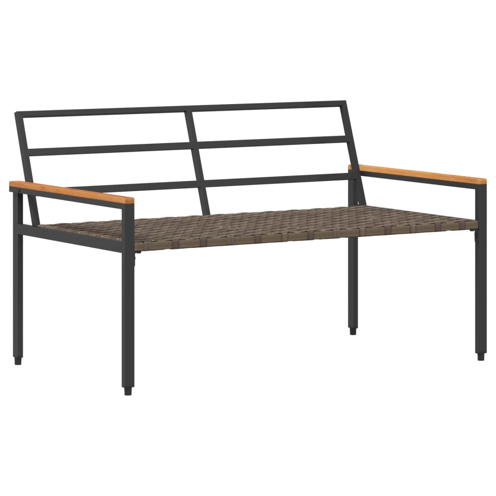 Produktbild för Utemöbelset 4 pcs Gräddvit konstrotting