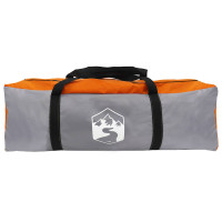 Produktbild för Stuga Tält med tak Grå och orange 6 personer Polyester och Stål