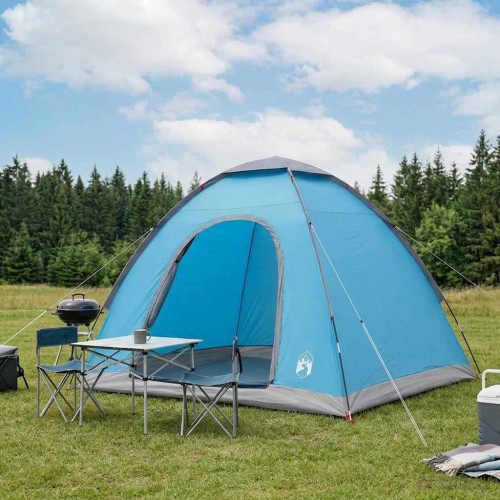 vidaXL Campingtält med tak med luftventil Blå 190 x 140 x 105 cm