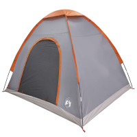 Produktbild för Campingtält med tak Grå och orange 190 x 140 x 105 cm