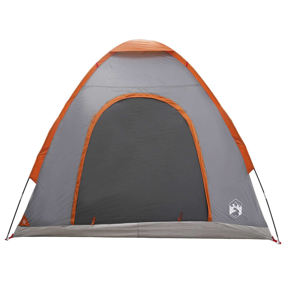 Produktbild för Campingtält med tak Grå och orange 190 x 140 x 105 cm
