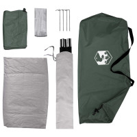 Produktbild för Campingtält med tak med luftventil Armégrön 190 x 140 x 105 cm