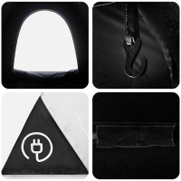 Produktbild för Campingtält med tak 185T Polyester med PU-beläggning