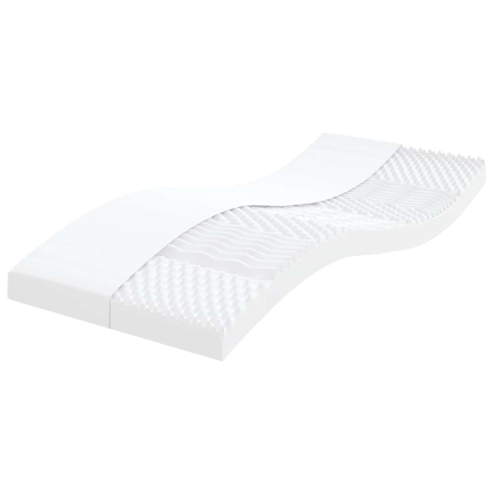 Produktbild för Skummadrass 75 x 190 cm Vit