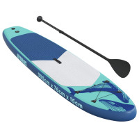 Produktbild för Uppblåsbar Stand Up Paddle Board HYDROS 305 x 76 x 15 cm Turkos