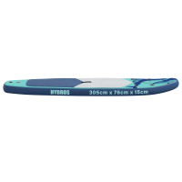 Produktbild för Uppblåsbar Stand Up Paddle Board HYDROS 305 x 76 x 15 cm Turkos