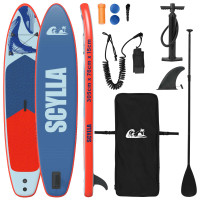 Produktbild för Uppblåsbar Stand Up Paddle Board SCYLLA 305 x 76 x 15 cm Blå