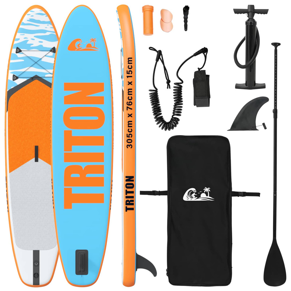 Produktbild för Uppblåsbar Stand Up Paddle Board TRITON 305 x 76 x 15 cm Blå