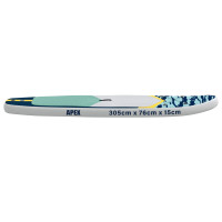 Produktbild för Uppblåsbar Stand Up Paddle Board APEX 305 x 76 x 15 cm Blå för