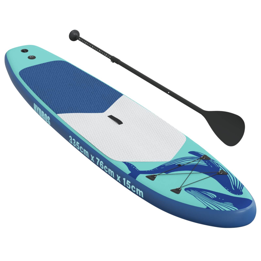 Produktbild för Uppblåsbar Stand Up Paddle Board HYDROS 335 x 76 x 15 cm Turkos
