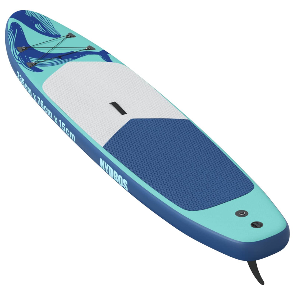 Produktbild för Uppblåsbar Stand Up Paddle Board HYDROS 335 x 76 x 15 cm Turkos