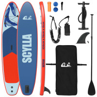 Produktbild för Uppblåsbar Stand Up Paddle Board SCYLLA 335 x 76 x 15 cm Blå